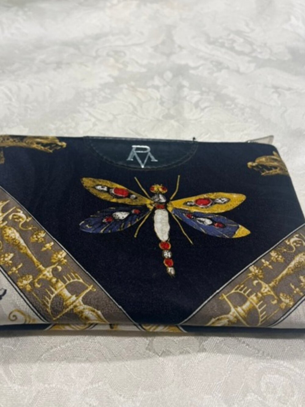 Rare Pierangelo Masciadri in 100% Italian silk and genuine leather, limited edit